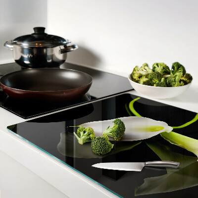 Glass chopping board Lily on a black background