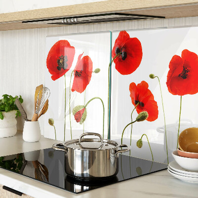 Chopping board Poppy floral motif