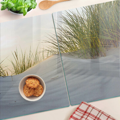 Cutting board Green grass against the sky
