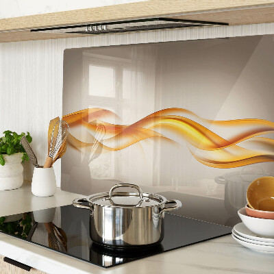 Chopping board Waves in shades of gold