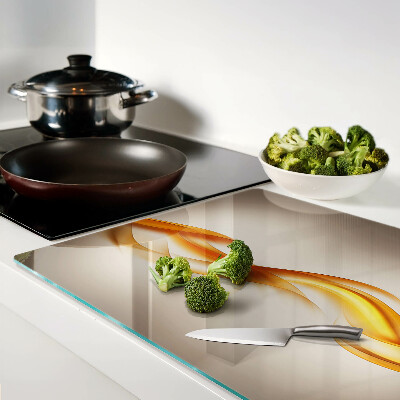 Chopping board Waves in shades of gold