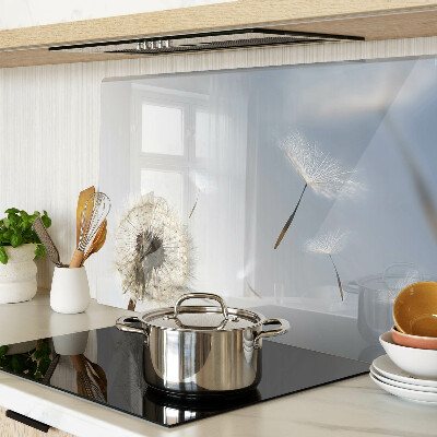 Cutting board Dandelions in the background of the window