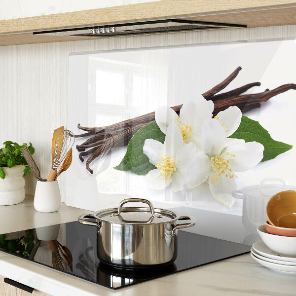 Cutting board Vanilla flowers and pods