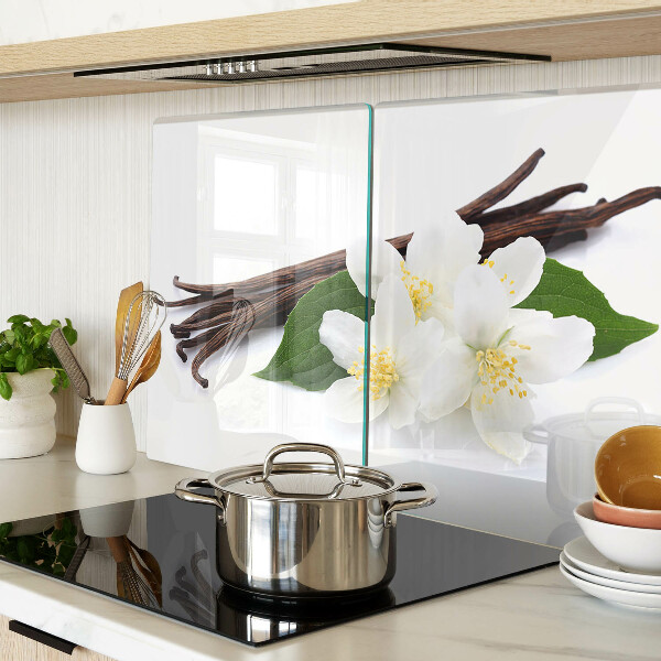 Cutting board Vanilla flowers and pods