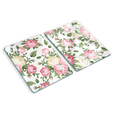 Cutting board Floral rose pattern