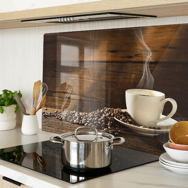 Cutting board Coffee and a cup