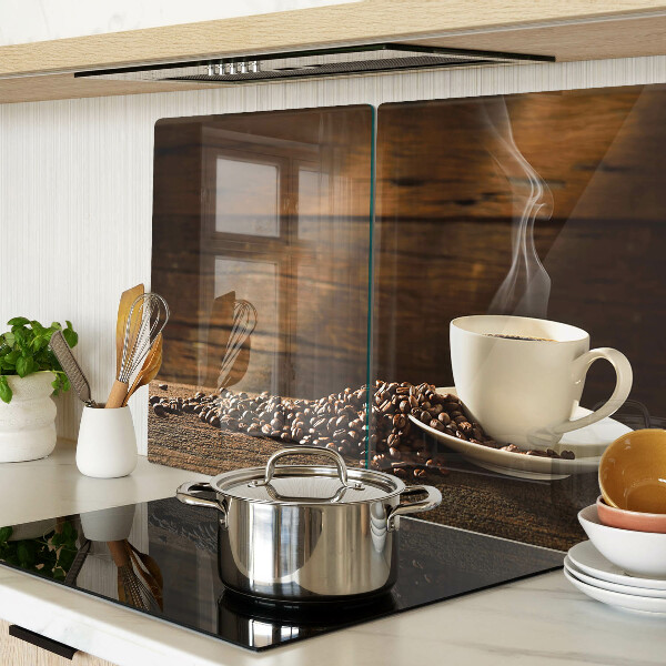 Cutting board Coffee and a cup