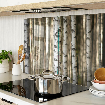 Cutting board White birches in the forest