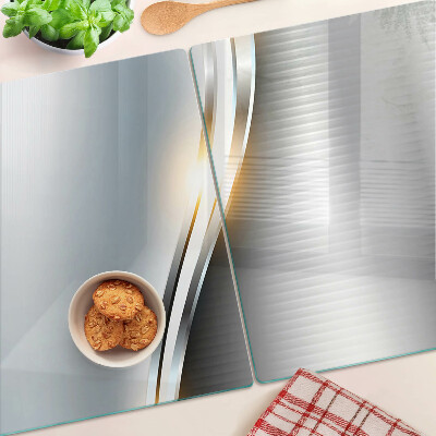 Glass cutting board Abstract pattern with lines