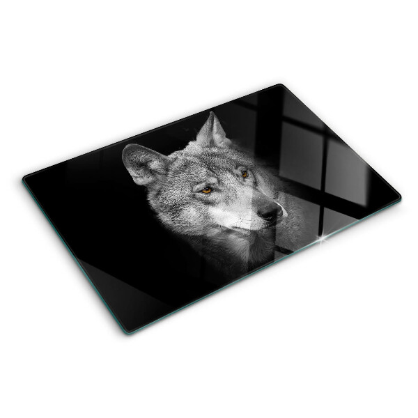 Chopping board Wolf in shades of gray