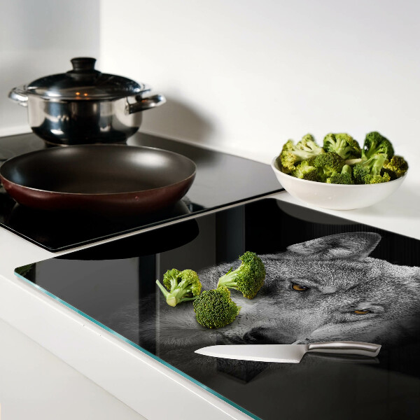 Chopping board Wolf in shades of gray