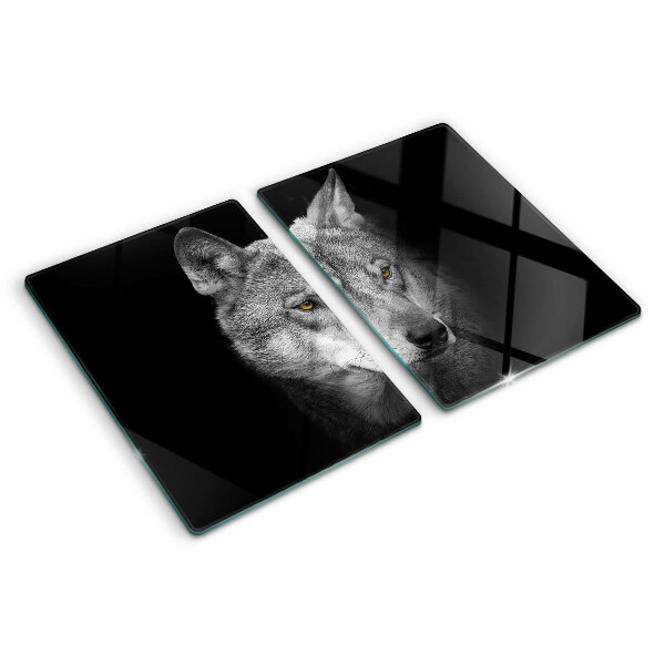 Chopping board Wolf in shades of gray