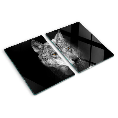 Chopping board Wolf in shades of gray