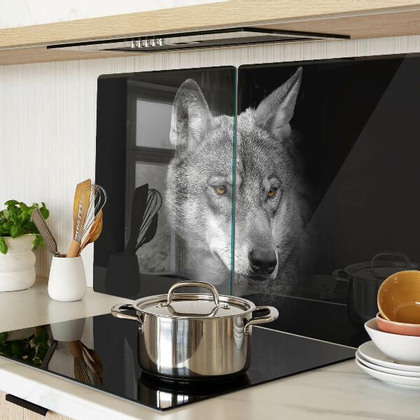 Chopping board Wolf in shades of gray
