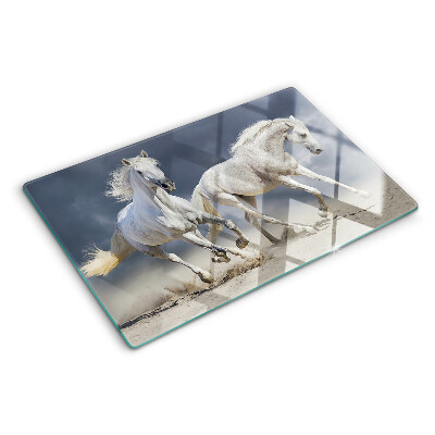 Chopping board White horses on the run