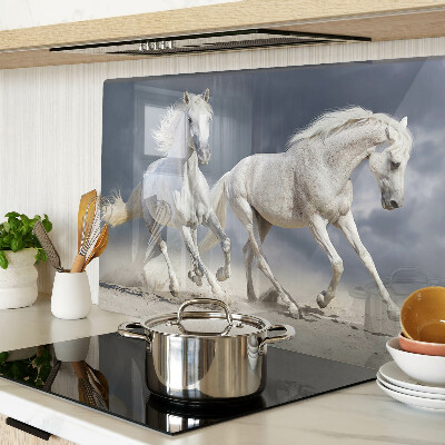 Chopping board White horses on the run
