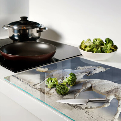 Chopping board White horses on the run