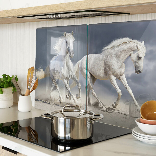Chopping board White horses on the run