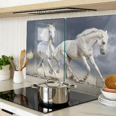 Chopping board White horses on the run