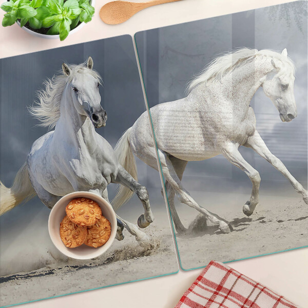 Chopping board White horses on the run