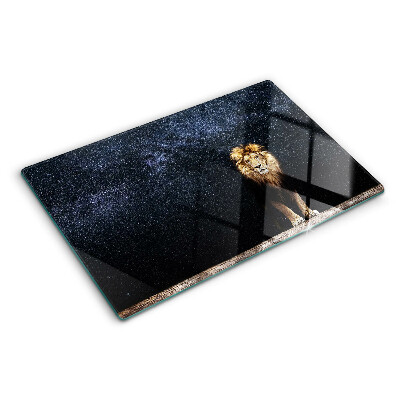 Glass chopping board The lion and the sky full of stars