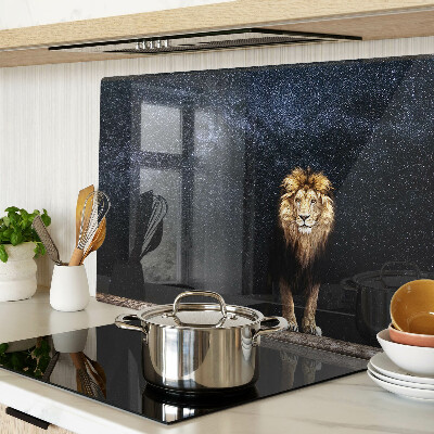 Glass chopping board The lion and the sky full of stars