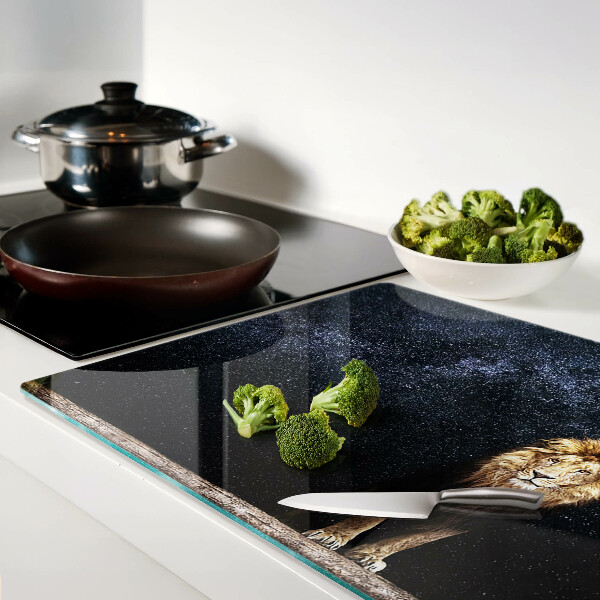 Glass chopping board The lion and the sky full of stars