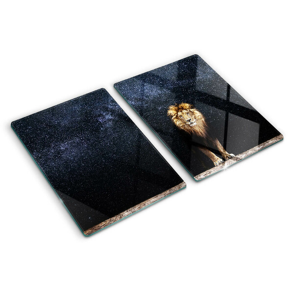 Glass chopping board The lion and the sky full of stars