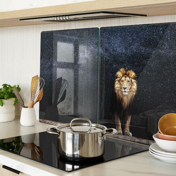 Glass chopping board The lion and the sky full of stars