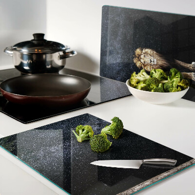 Glass chopping board The lion and the sky full of stars