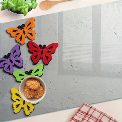 Chopping board Colorful butterflies motif