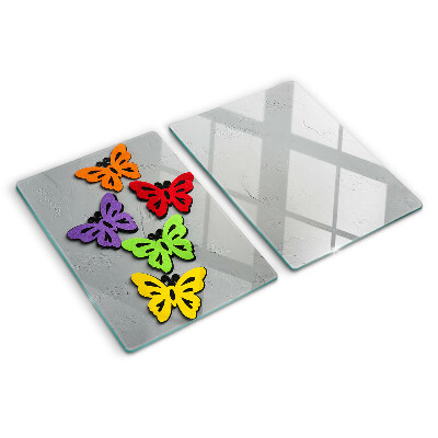 Chopping board Colorful butterflies motif