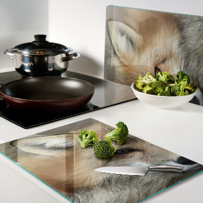 Cutting board Young red fox