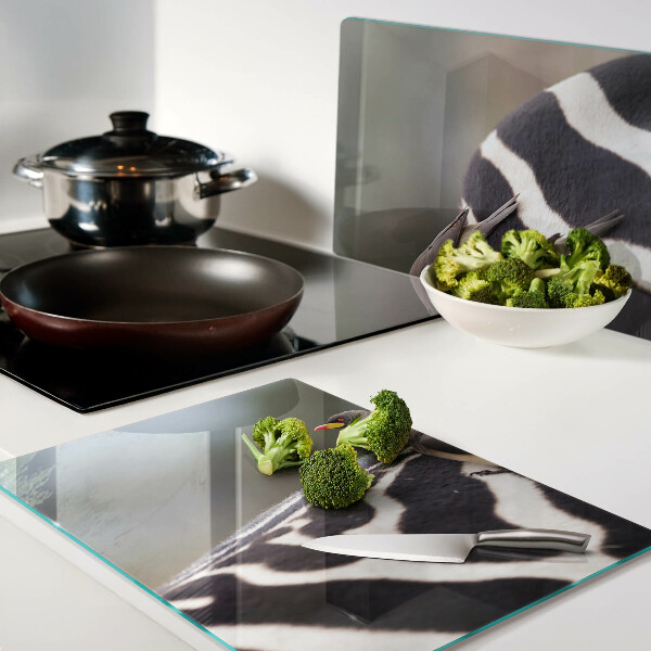 Glass chopping board Birds on a zebra