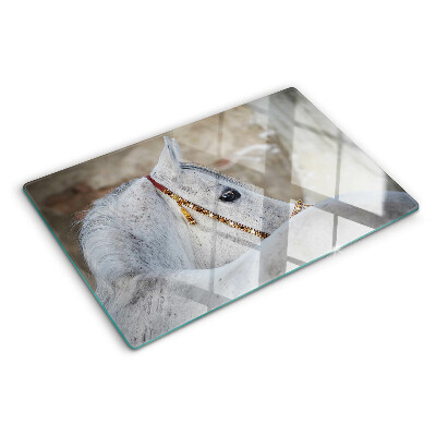 Chopping board White young horse