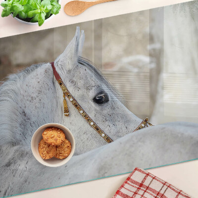 Chopping board White young horse