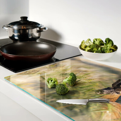 Cutting board A fawn in the field