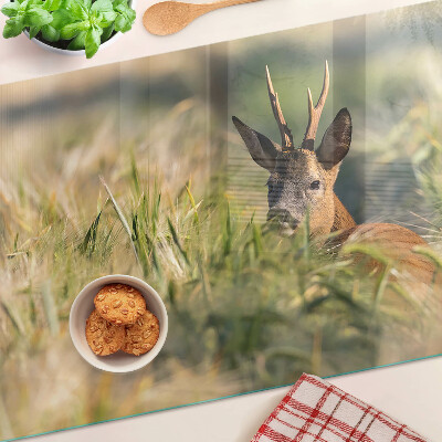 Cutting board A fawn in the field