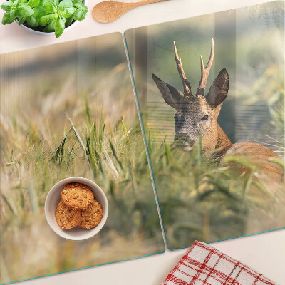 Cutting board A fawn in the field