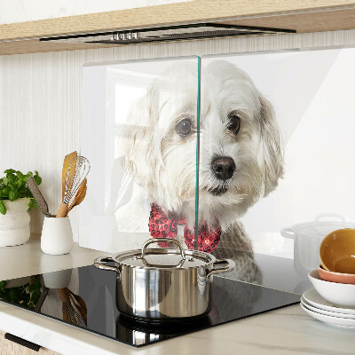 Chopping board A dog in a sweater with a bow