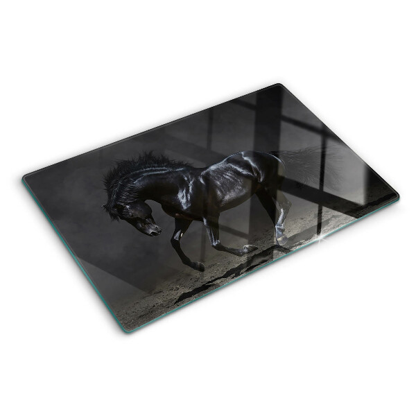 Chopping board glass A dark horse in motion