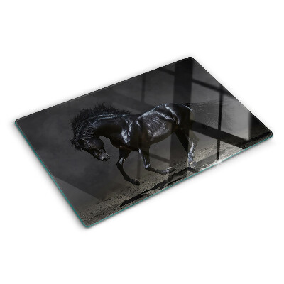 Chopping board glass A dark horse in motion