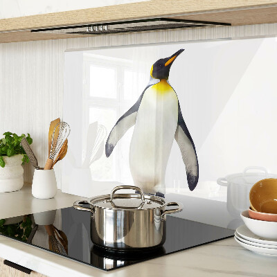 Glass chopping board Penguin on the ice