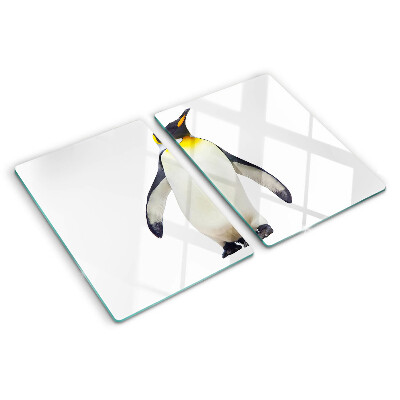 Glass chopping board Penguin on the ice