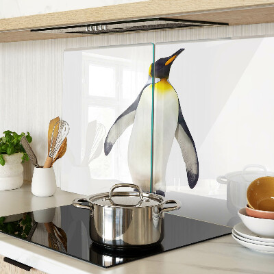Glass chopping board Penguin on the ice