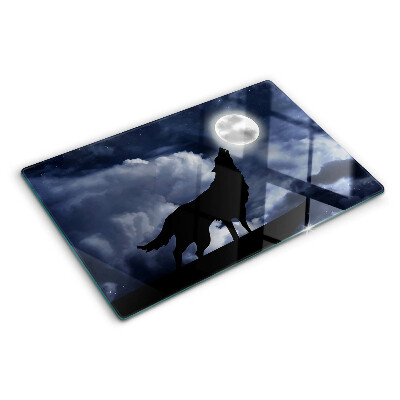 Cutting board Wolf in the moonlight