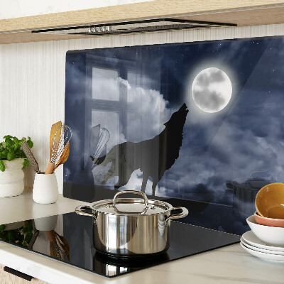 Cutting board Wolf in the moonlight