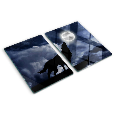 Cutting board Wolf in the moonlight