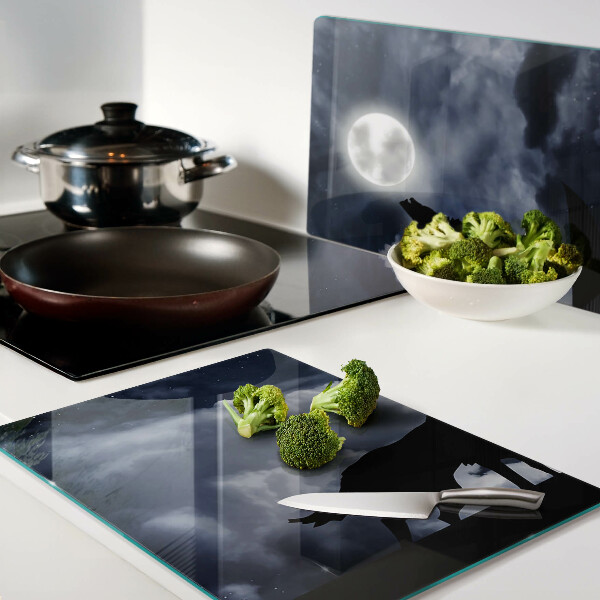 Cutting board Wolf in the moonlight