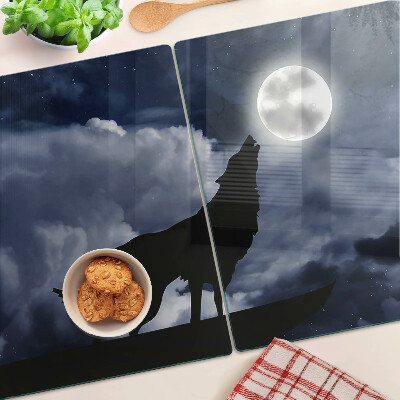Cutting board Wolf in the moonlight